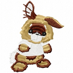 Rabbits Embroidery Design 10